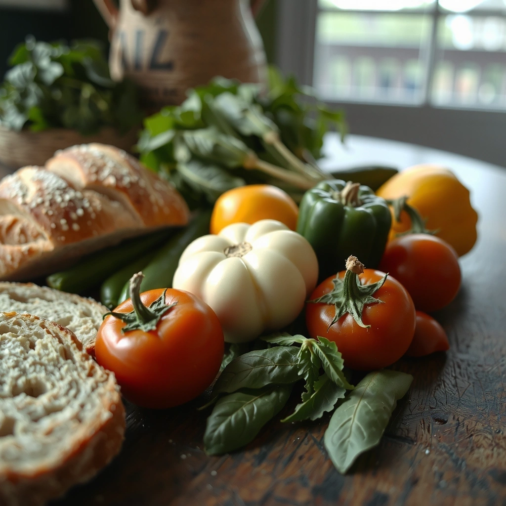 Ingrédients frais et bio